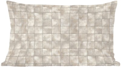 Sierkussens - Kussentjes Woonkamer - 60x40 cm - Tegels - Natuurlijk - Grijs