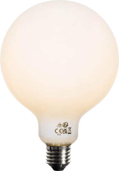 LUEDD E27 dimbare LED lamp opaal G125 5W 450 lm 2700K