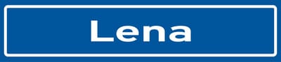 Fotofabriek Straatnaambord Lena | Straatnaambord met naam | Cadeau Lena