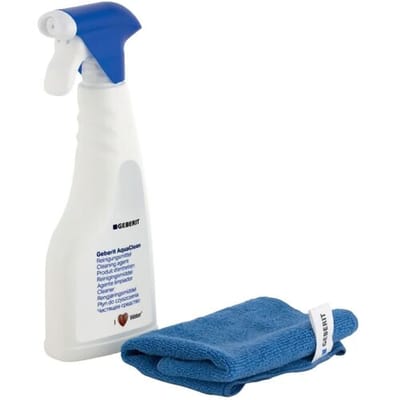 Geberit AquaClean reinigingsmiddelset: reinigingsmiddel en reinigingsdoek