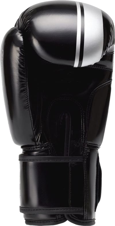 STING Bokshandschoen ARMALITE | Zwart / Zilver | klittenband (Maat: 10OZ)