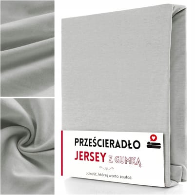 Jersey Hoeslaken 60x120 cm Grijs met Elastiek - Gaja