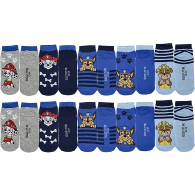 Paw Patrol Sokken - 10 Paar - Maat 23/26 - Blauw - Grijs - Kind