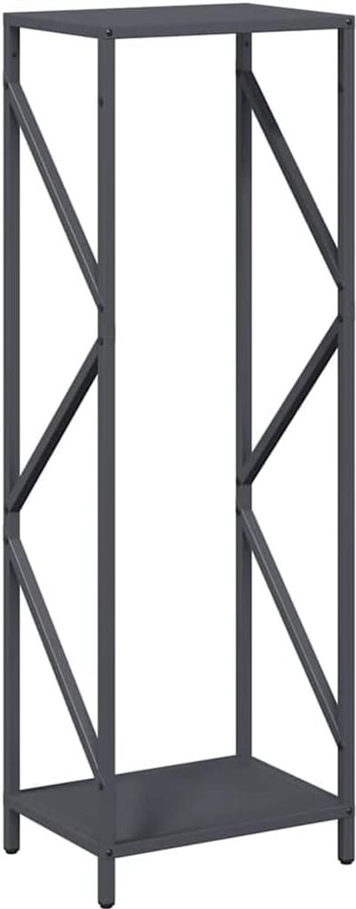 Houtrek Haardhout - Houtblokhouder Houthouder - Haardhout Opslag - Verbeterde Luchtcirculatie - 34x25x100cm - Antraciet