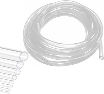 slang, flexibele slang, binnendiameter 12 mm, transparante slang, geschikt voor levensmiddelen, benzineslang, waterslang, aquariumslang, condensaatslang, binnen-Ø12 mm, buitendiameter 16 mm