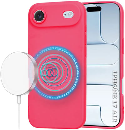 Hoesje geschikt voor Apple iPhone Air - Techsuit Soft Flex Silicone Back Cover - Geschikt voor MagSafe - Hot Pink