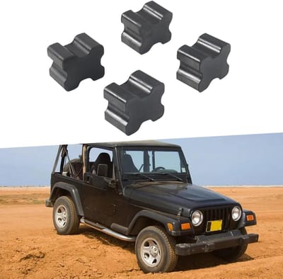 Spiraalveer pads - Schokdemper set - Verbeterd rijcomfort - Trillingen absorberend - 4 stuks - Zwart