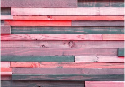 Fotobehangkoning - Behang - Vliesbehang - Fotobehang - Pink Manor - Roze Planken - 150 x 105 cm