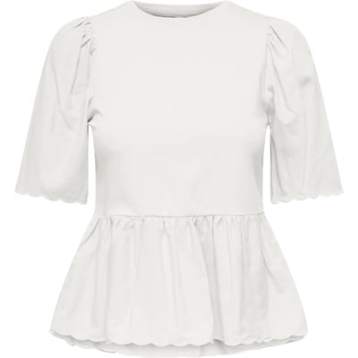 Only Veronika Life SS Mix Peplum Shirt Dames - Maat XS