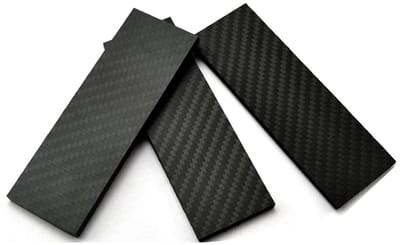 Koolstofvezelplaat - Composiet Paneel - Projecten Bouwen - Hoge Stijfheid - 2 x 1095 x 140 mm - Zwart