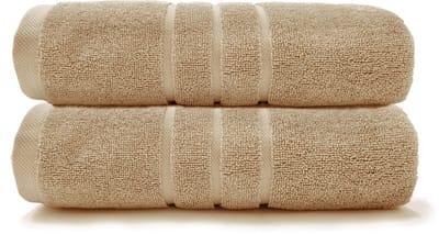 HOOMstyle Handdoeken Set Boutique - 2 stuks - 70x140cm - Hazelnoot Bruin
