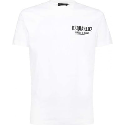 T-shirt italien DSQUARED2 Ceresio 9 - Taille: S white