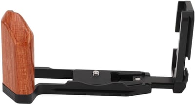 Dailygoody - L-beugel camera - XT5 L-vorm Grip Quick Release Plate - Houten handgreep - L-beugel - Horizontaal en verticaal schakelen - Geschikt ...