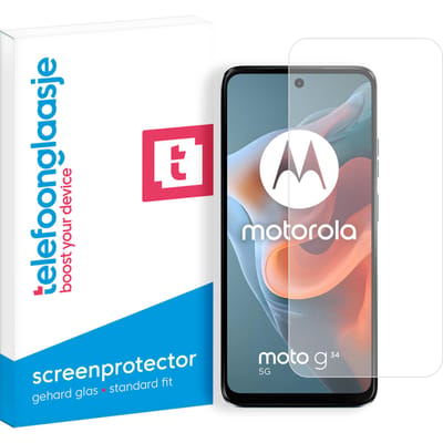 Motorola Moto G34 screenprotector gehard glas