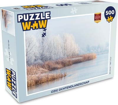 Puzzel Landschap - Winter - Sneeuw - IJs - Ochtend - Legpuzzel - Puzzel 500 stukjes