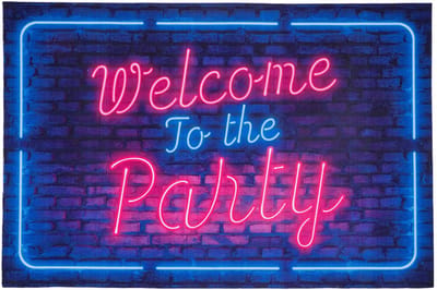 Deurmat welcome to the party - 60 x 40 cm