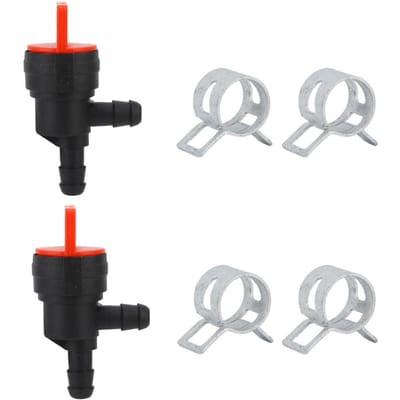 2 stuks 90 graden brandstofafsluiter geschikt voor Briggs & Stratton 698181 494539 697944