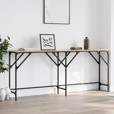 vidaXL - Wandtafel - 180x29x75 - cm - bewerkt - hout - sonoma - eikenkleurig
