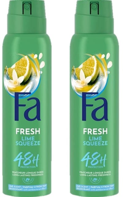 Fa Lime Squeeze Deodorant Spray - 2x150 ml