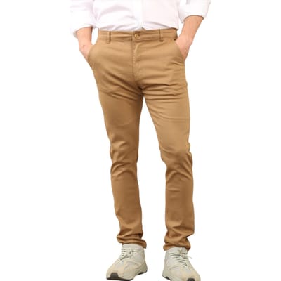 MYT Heren Slim Fit Chino in Tan