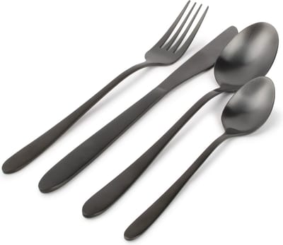 ONA - Bestekset Slim - Black - Mat Zwart - 24 delig Bestek