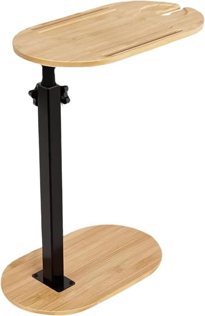 Badkuip Lade - Hot Tub Tafel - Ontspannen in Bad - In Hoogte Verstelbaar - 40x22 cm - Houtkleur