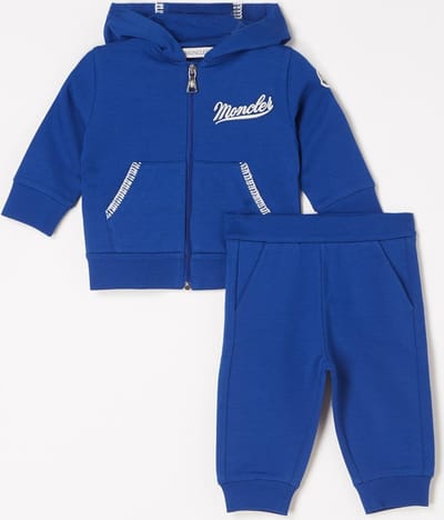 Moncler Babyset met sweatvest en joggingbroek 2-delig - Blauw - Maat 68