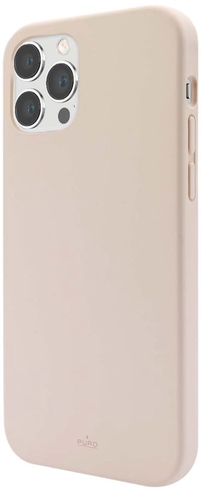 Puro, Hoesje geschikt voor iPhone 13 Pro Max - Icon Series Draadloos Opladen Compatibel, Champagneroze
