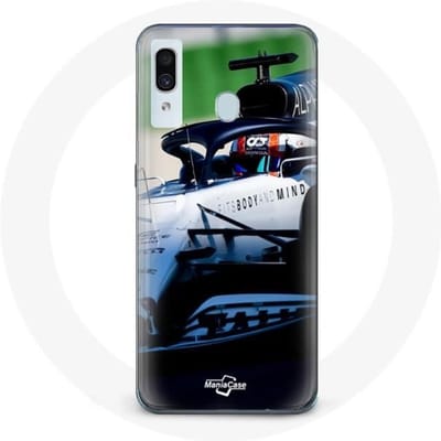 Coque - Formule 1 - Pierre Gasly - Samsung Galaxy A40 - Souple - Sportif blanc