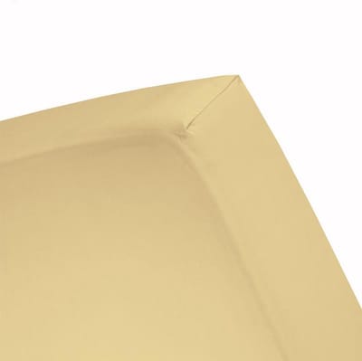 Damai - Hoeslaken (tot 25 cm) - Double Jersey - 140 x 200/210/220 - 150 x 200 cm - Lemon
