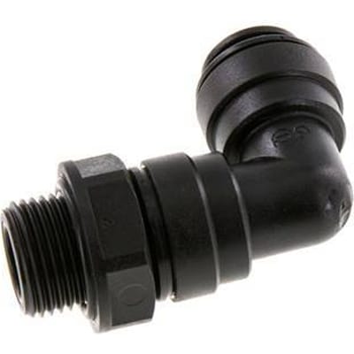 10mm x G3/8'' 90 graden L-verbinding POM Insteekfitting Buitendraad Draaibaar NBR