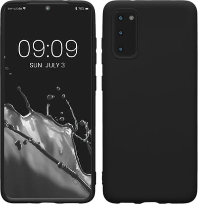 kwmobile telefoonhoesje geschikt voor Samsung Galaxy S20 - Hoesje voor smartphone - Back cover in mat zwart