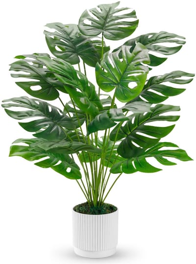 28 "Fake Planten Grote Kunstmatige Monstera Faux Planten Indoor Tall voor Outdoor Floor Voorveranda Decor