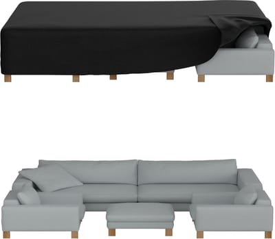 Famanu – Tuinmeubelhoes - waterdicht - 280 cm - beschermt tafels en stoelen tegen regen - UV-stralen en vuil - heavy-duty - met gespen en trekkoord