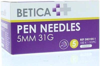 Betica pennaalden - 5MM x 31G - 100 stuks