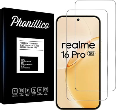 Screenprotector geschikt voor Realme 16 Pro 5G - 2 stuks Beschermglas van glas Transparante glazen schermbeschermfolie