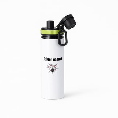 Hacebo® - bowlen kegels met eigen naam waterfles met draaidop groen - Bowlen - ieman die graag bowlt - sport - bal - kegels - cadeau - verjaardag - kado - water fles - 850ML