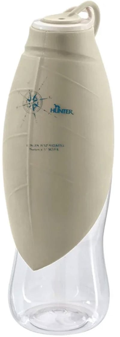 Hunter - hondendrinkfles voor honden met silicone kom - 550 ml - karabijnhaak - 2 in 1 - voor onderweg