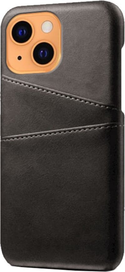 Peachy Duo Cardslot Wallet kunstleer hoesje geschikt voor iPhone 13 - zwart