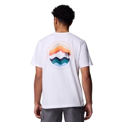 Columbia Heren Kettle River Outdoor T-Shirt (Wit)