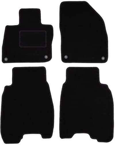 Zwarte veloursmatten voor: Honda Civic VIII (UFO) hatchback (2006-2012)