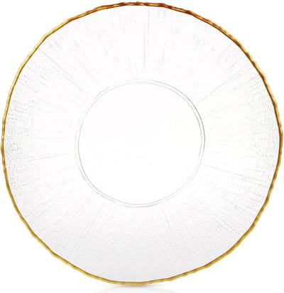 Dinerbord Glas Gouden 28 cm - Borden - Bord