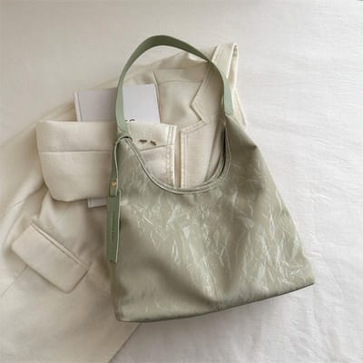 Verfijnde en Eenvoudige Textuur Handige Armholte Tas voor Vrouwen Nieuwe Grote Capaciteit Eén-schouder Pendeltas Modieuze Tote Dames Tas gray