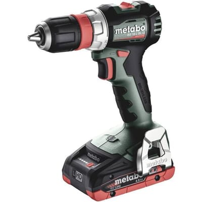 Metabo BS 18 L BL Q 613156800 Accu-schroefboormachine 18 V 4 Ah Li-ion Incl. 2 accus, Brushless, Incl. koffer, Incl. lader, Incl. accessoires