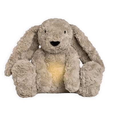 Baby's Only Bibi het knuffelkonijn met slaaptrainer - Baby knuffel met white noise en slimme huilsensor - Nachtlicht - Taupe