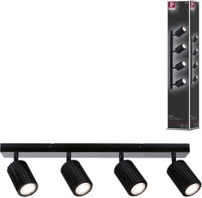 Spotlight Lirena GU10 max. 4x10W Zwart mat Metaal