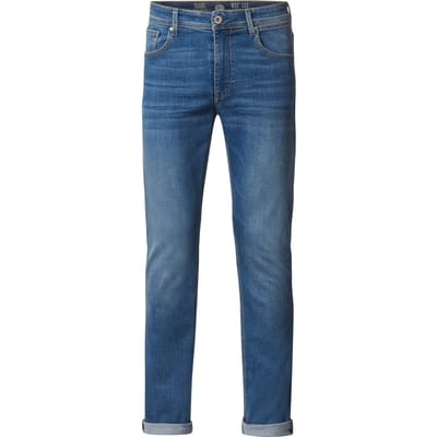 Petrol Industries Heren Jeans Regular Tapered Fit Russel - Spijkerbroek - Stretchdenim - Essentials Collection - Blauw - Maat W28L30