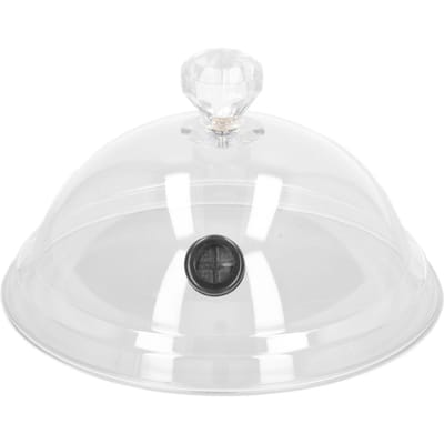 Home Rookkoepel Deksel Keuken Koken Rook Acryl Kap Rook Infuser Cloche Deksel voor Roker white