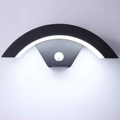 Waterdichte LED Buitenlamp met Bewegingsmelder - Koudwit Licht - Geschikt voor Tuin, Veranda en Gevel