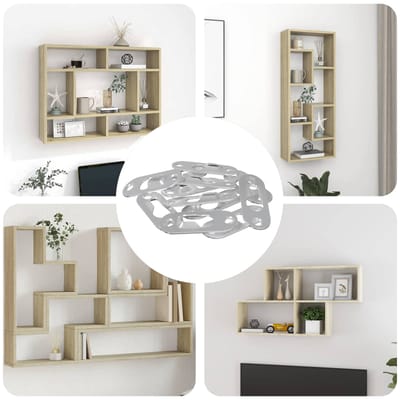 vidaXL - Sleutelgat - Hanger - 3673 - st - Zilver - 45 - x - 16 - x - 3.5 - mm - IJzer